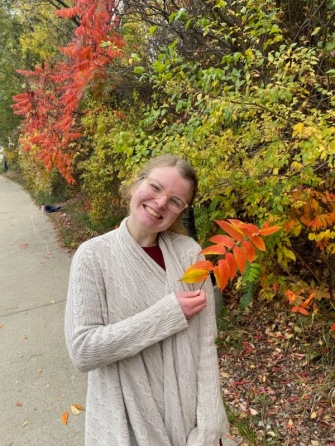 elle with fall branch